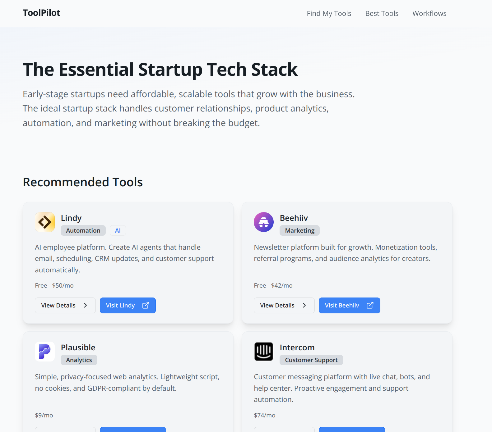 ToolPilot - Screenshot 2 showing product features and functionality