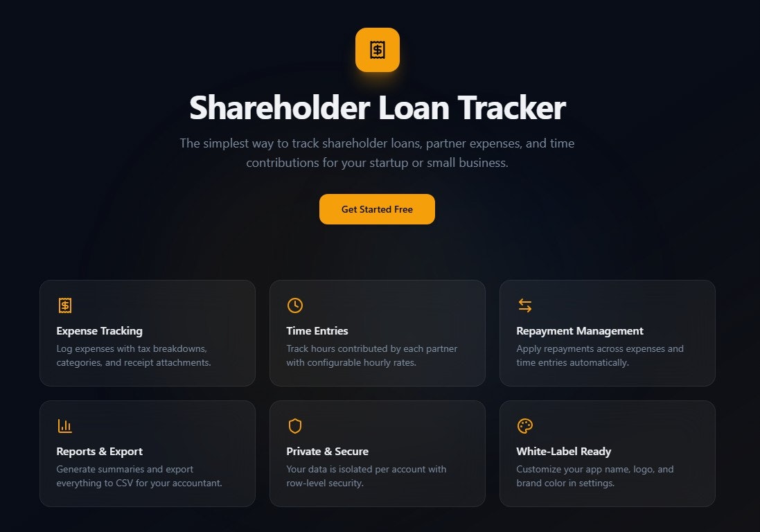 Startup time & expense tracker - Product Hunt launch logo and brand identity