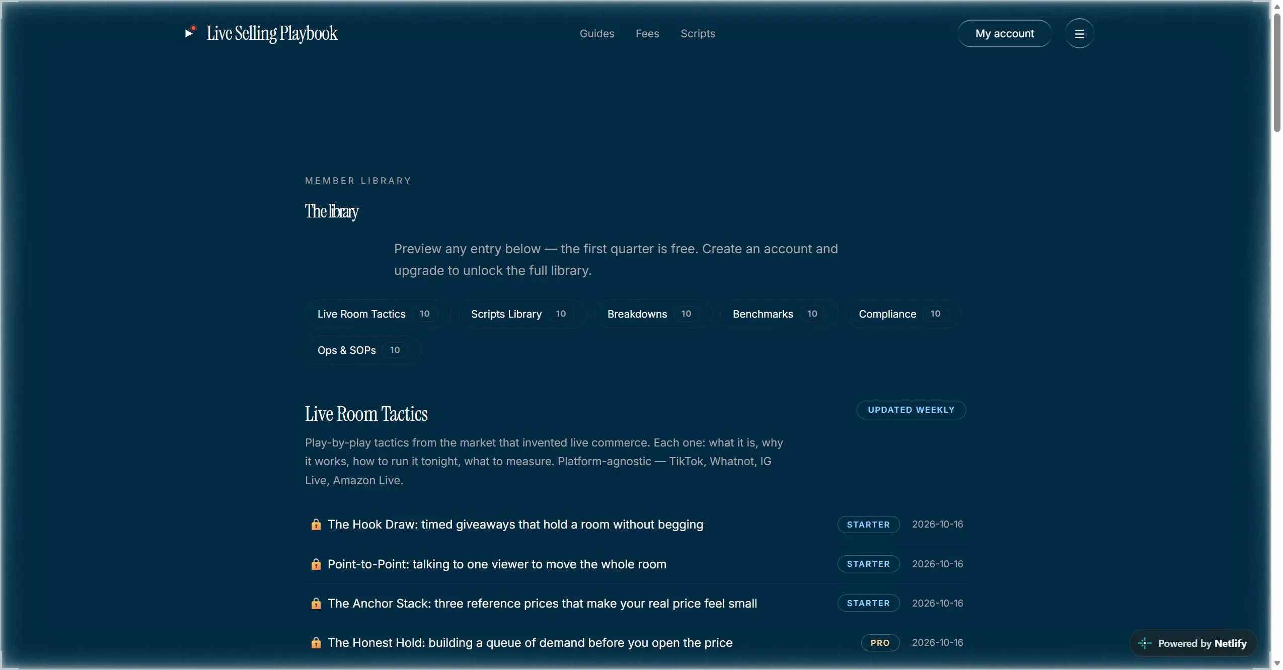 Live Selling Playbook gallery image