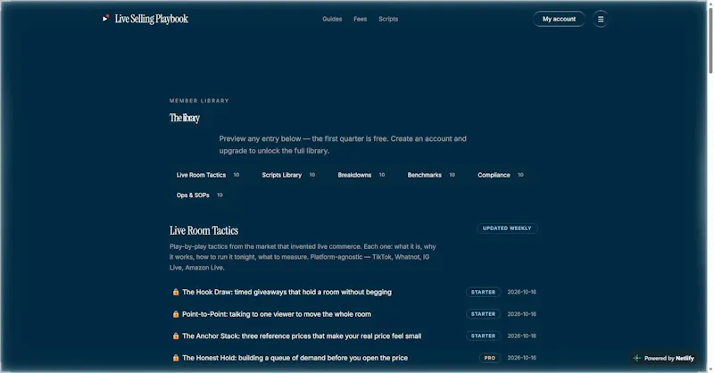 Live Selling Playbook screenshot 2
