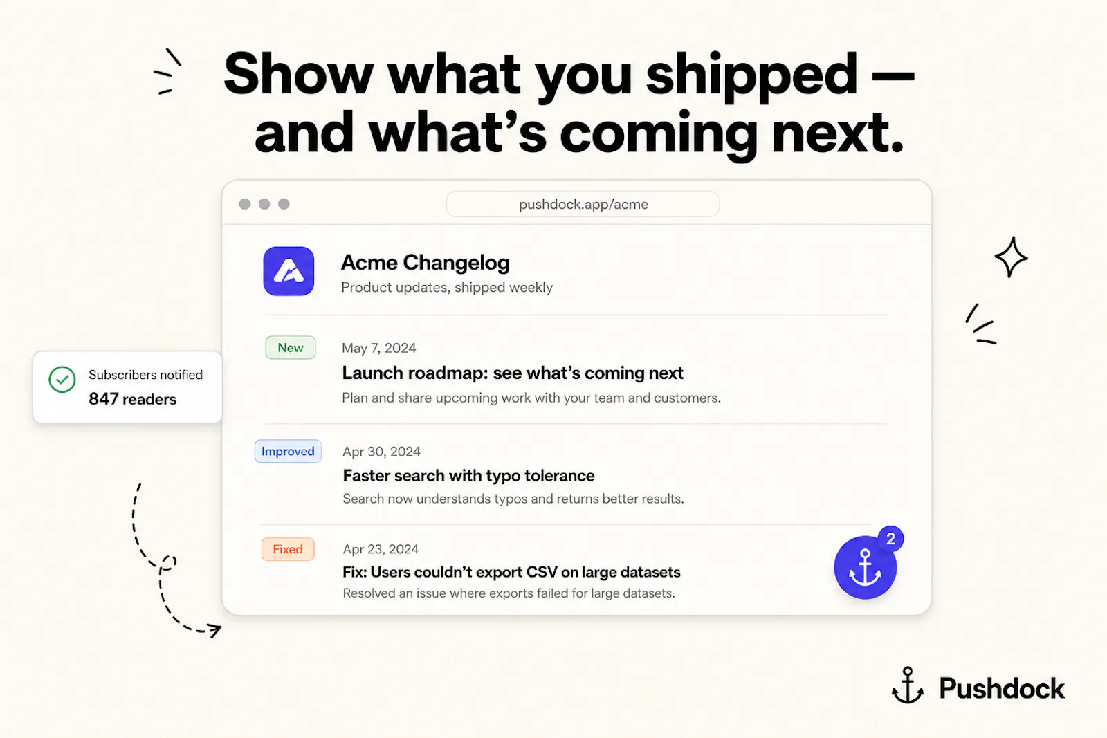 Pushdock screenshot 2