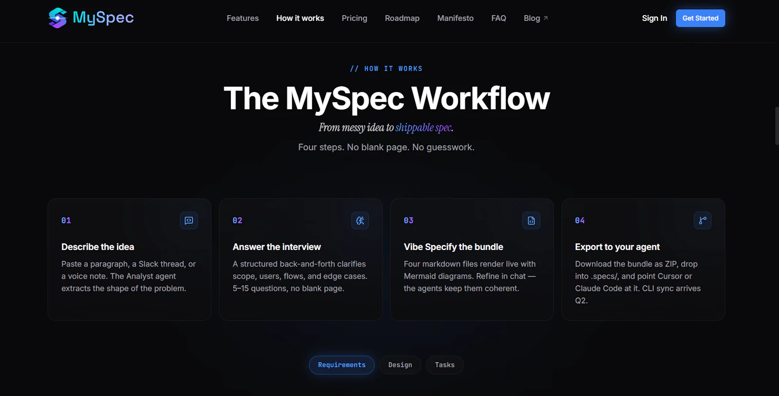 MySpec screenshot 3