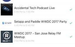 Parties for WWDC media 2