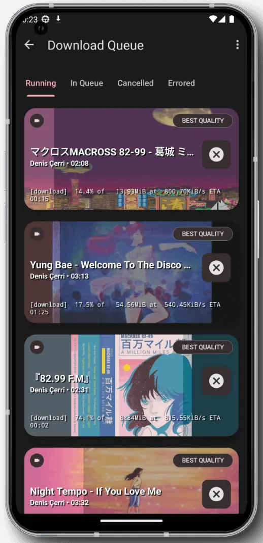 Ytdlnis - Android Video/Audio Downloader-App mit YT-DLP Medien 5