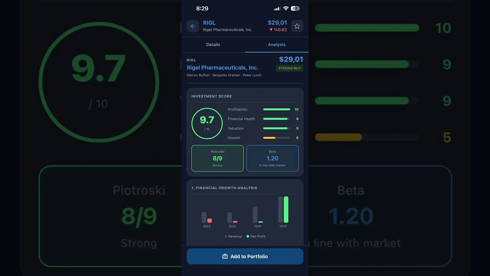 Fin Screener screenshot 1 (video preview)