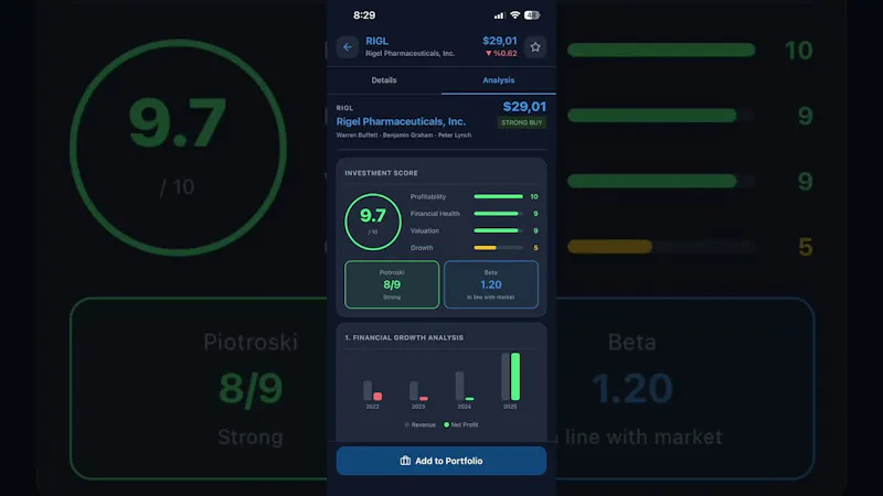 Fin Screener screenshot 1 (video preview)