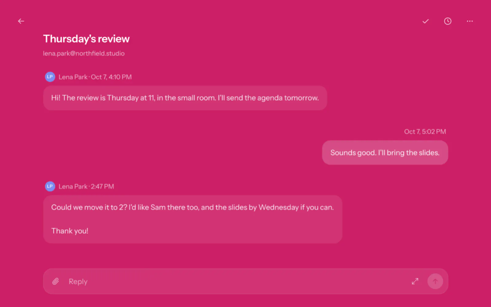 Umbra Mail screenshot 2