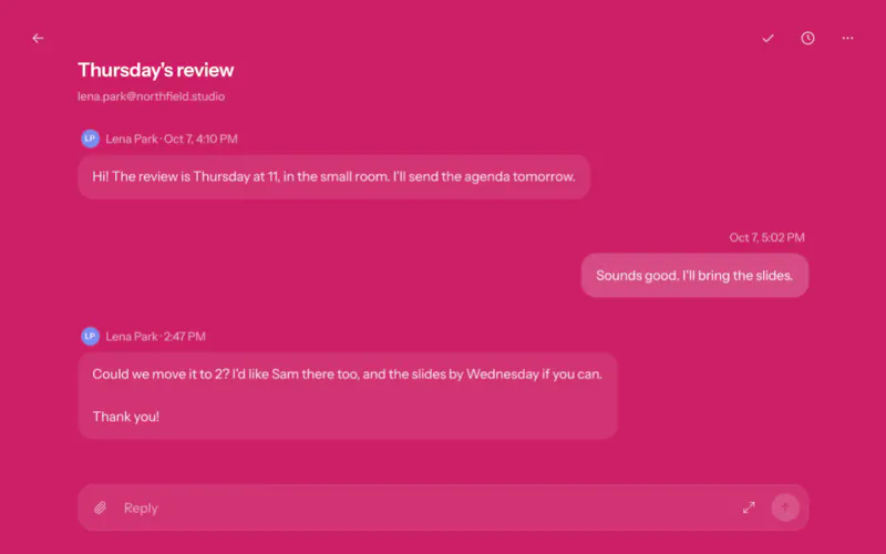 Umbra Mail screenshot 2