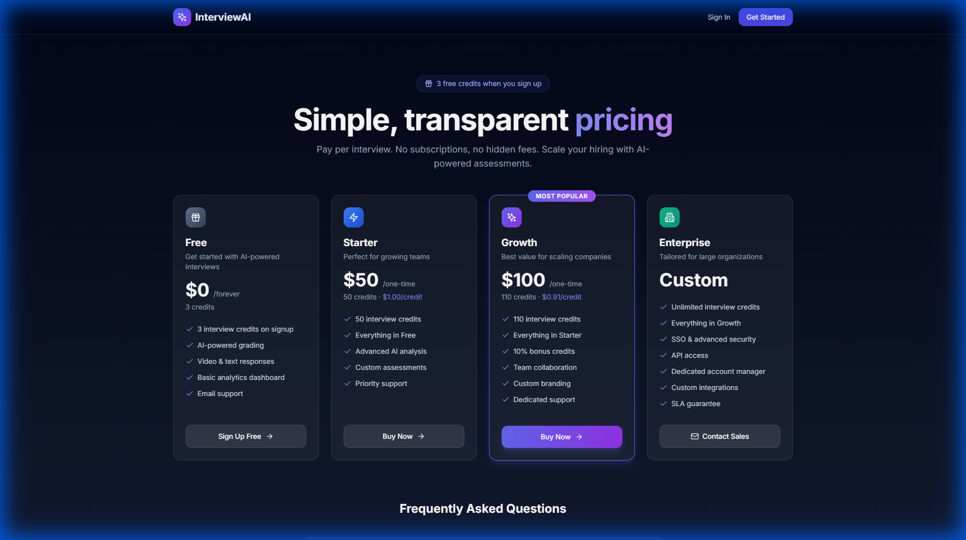 Interview AI 360 - Screenshot 2 showing product features and functionality