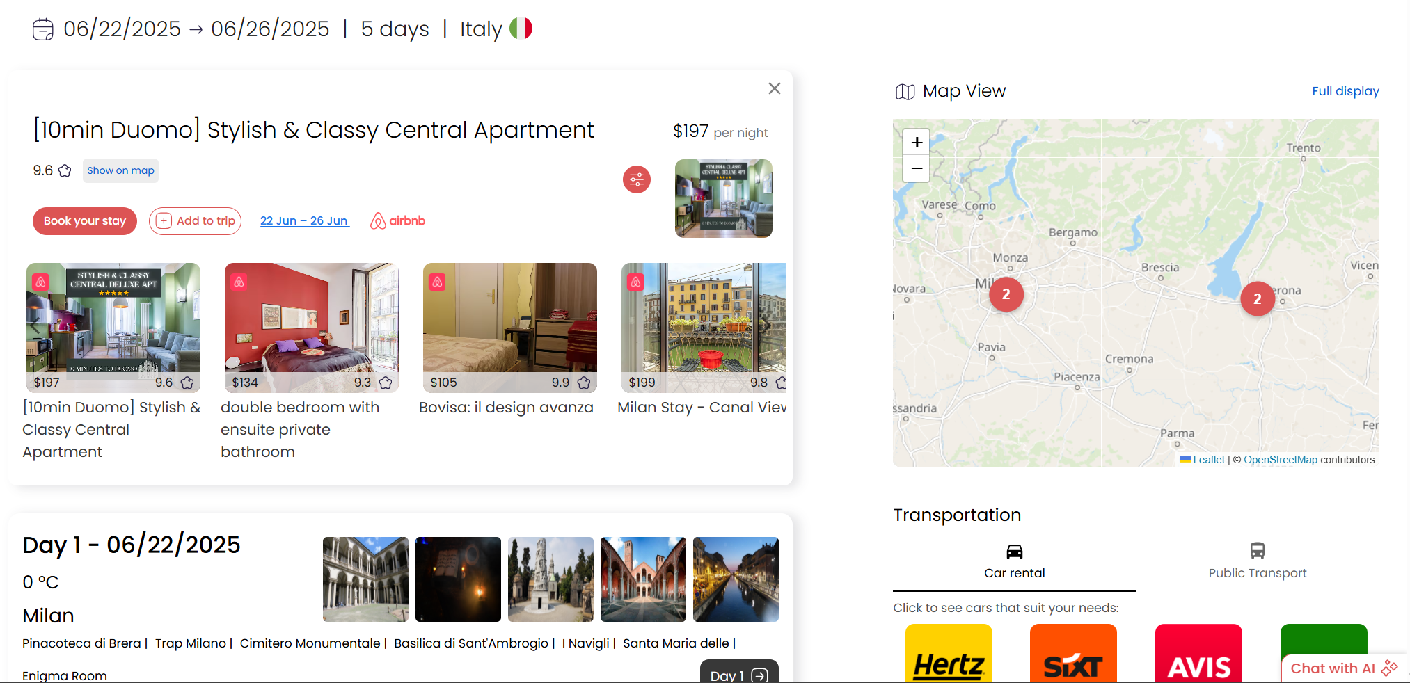 Travix - Pianifica di meno, viaggia di più: il tuo pianificatore di viaggio alimentato dall'intelligenza artificiale media 2