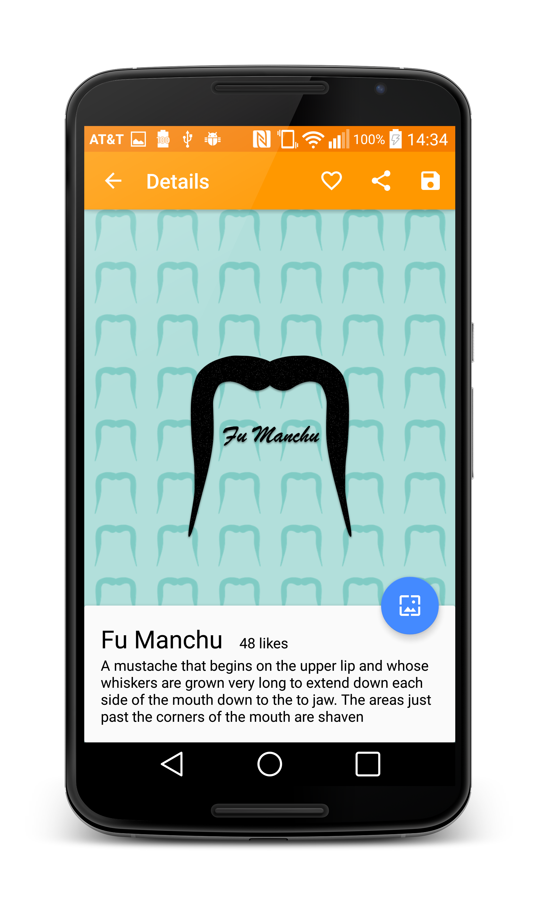 Material Mustache Live Wallpapers gallery image