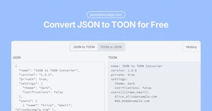 JSON to TOON Converter gallery image
