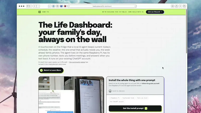 The Life Dashboard screenshot 1 (video preview)