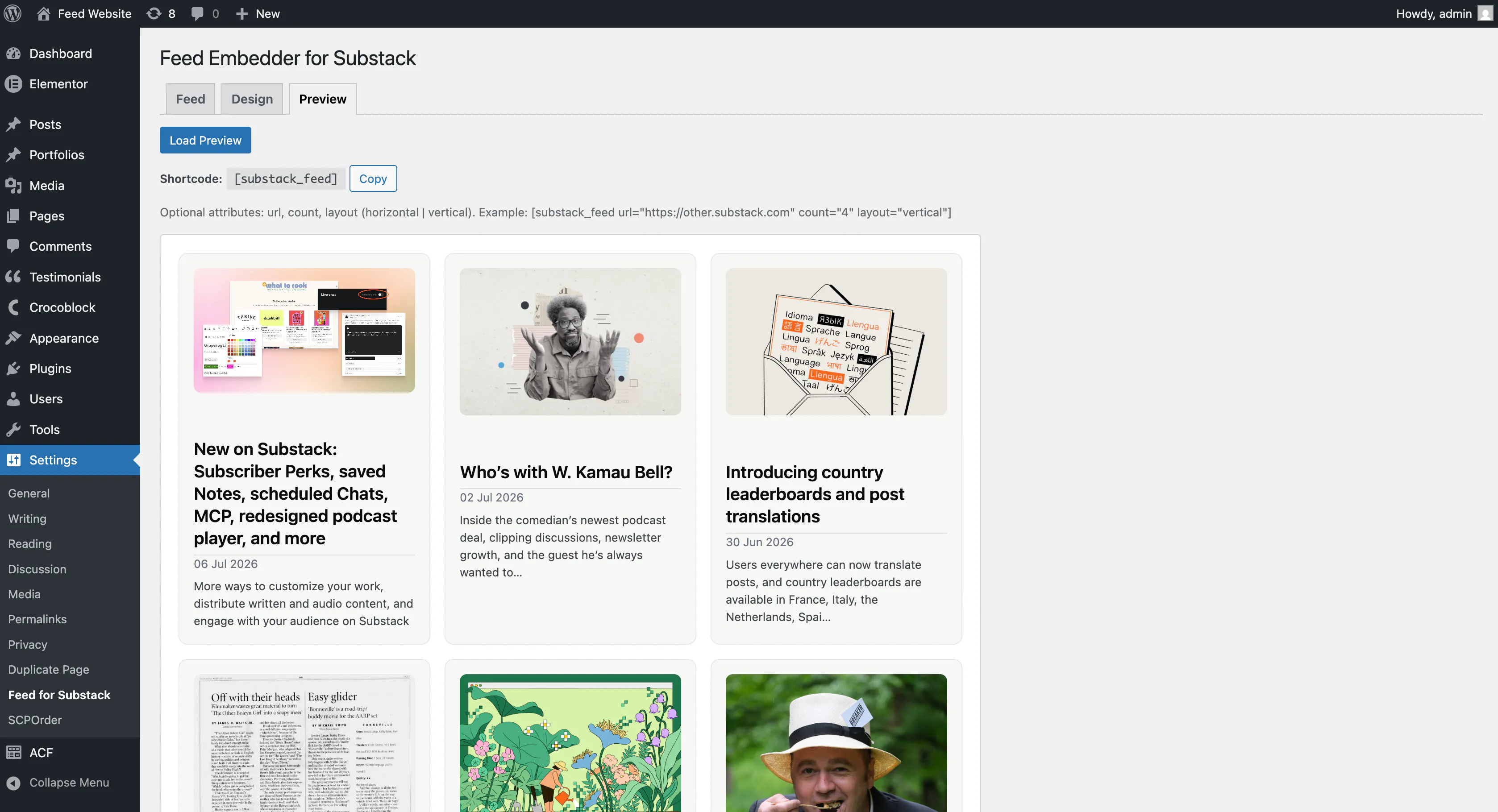 Feed Embedder for Substack gallery image