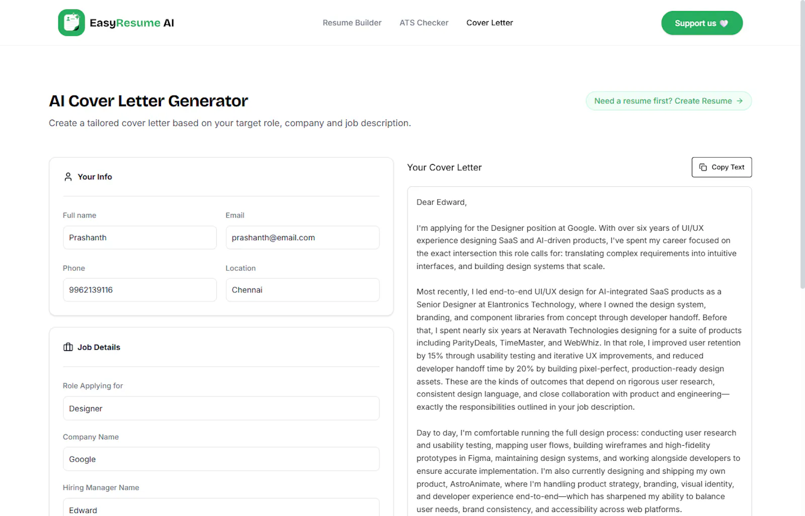 EasyResume AI screenshot 4
