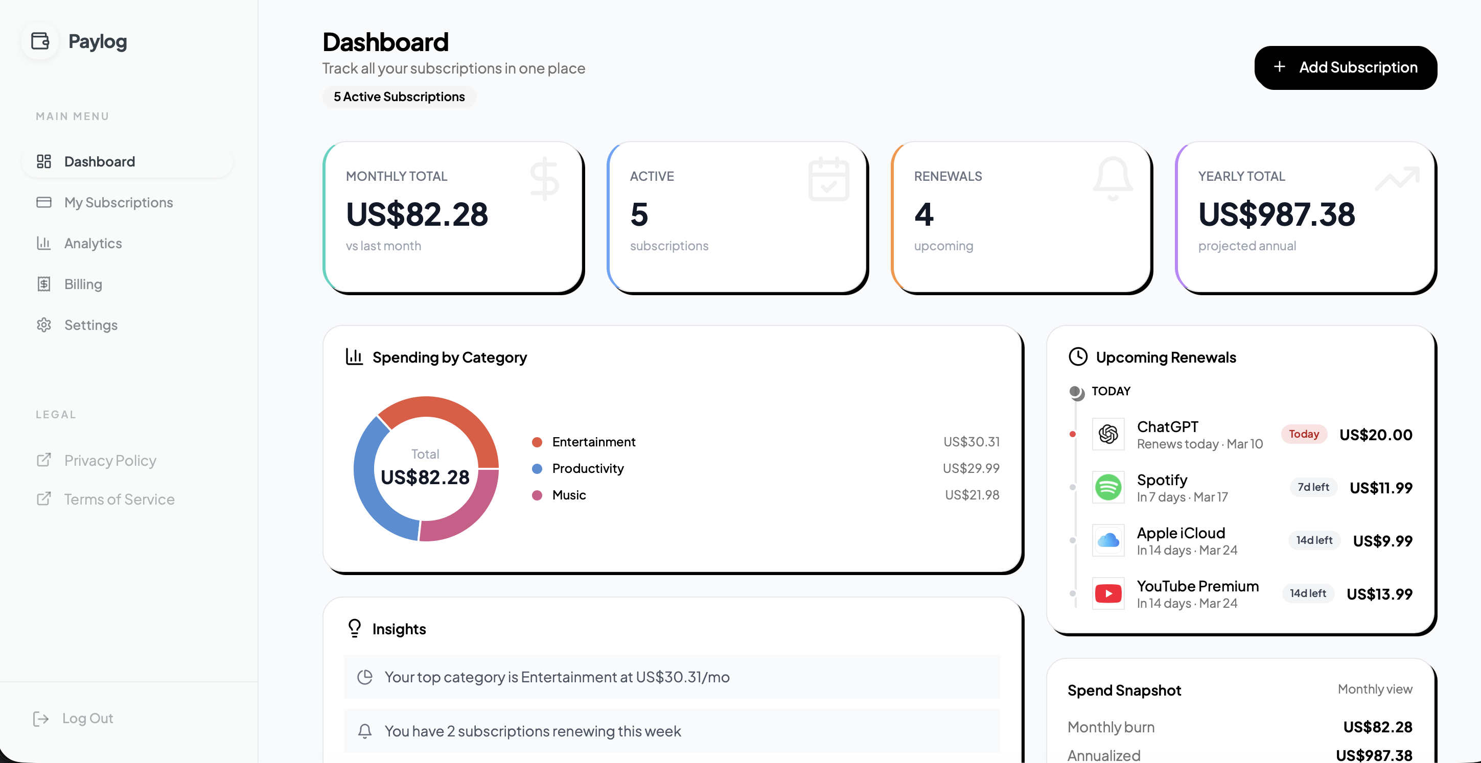 Paylog gallery image