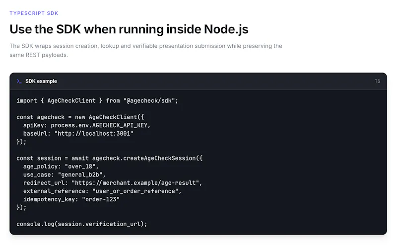 AgeCheck API screenshot 3
