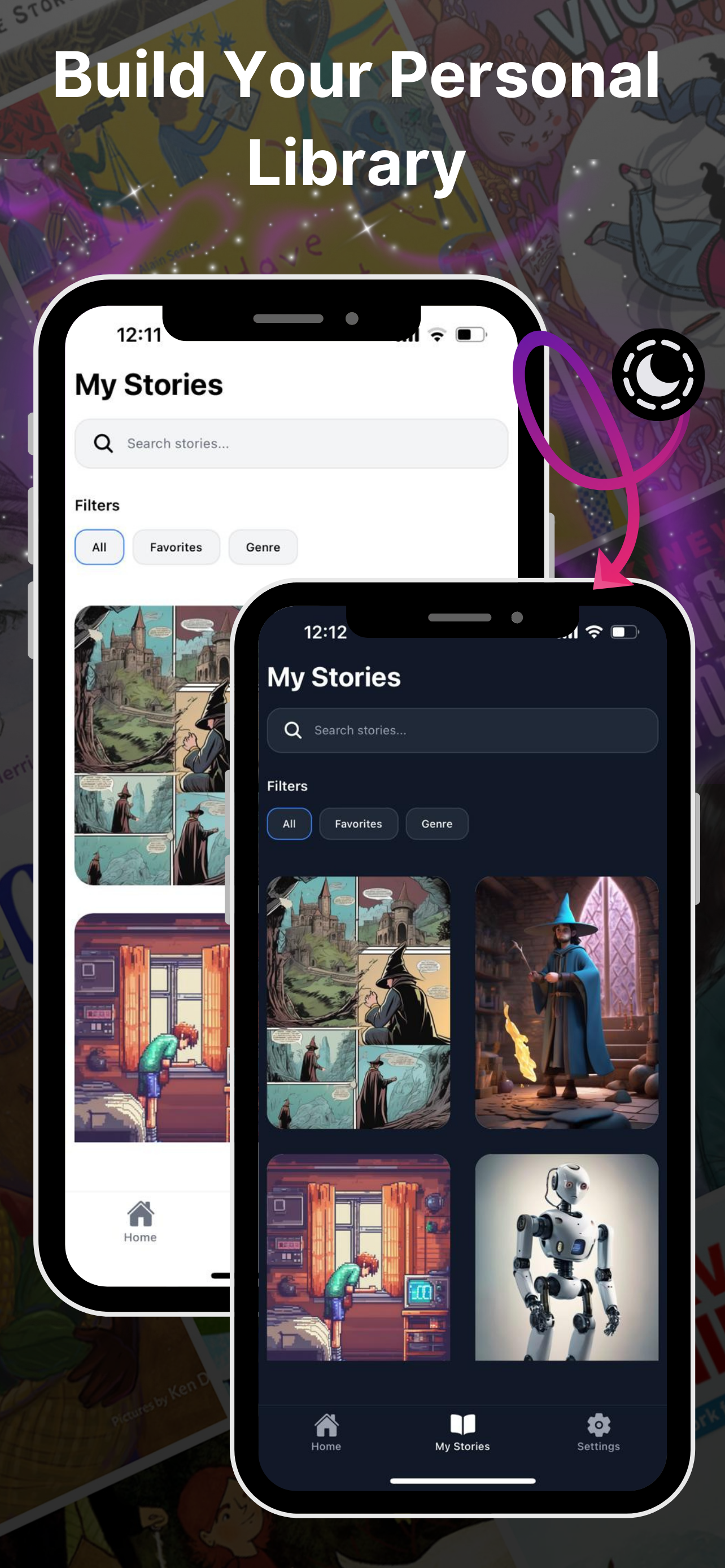 AI Storyteller: Book Creator - Turn your ideas into full books with AI ๋ฏธ๋์ด 8