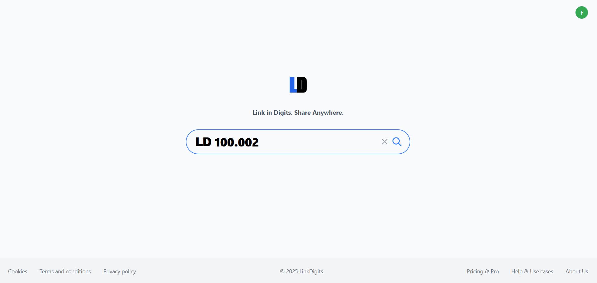 Linkdigits - Link in Ziffern, überall teilen Medien 1