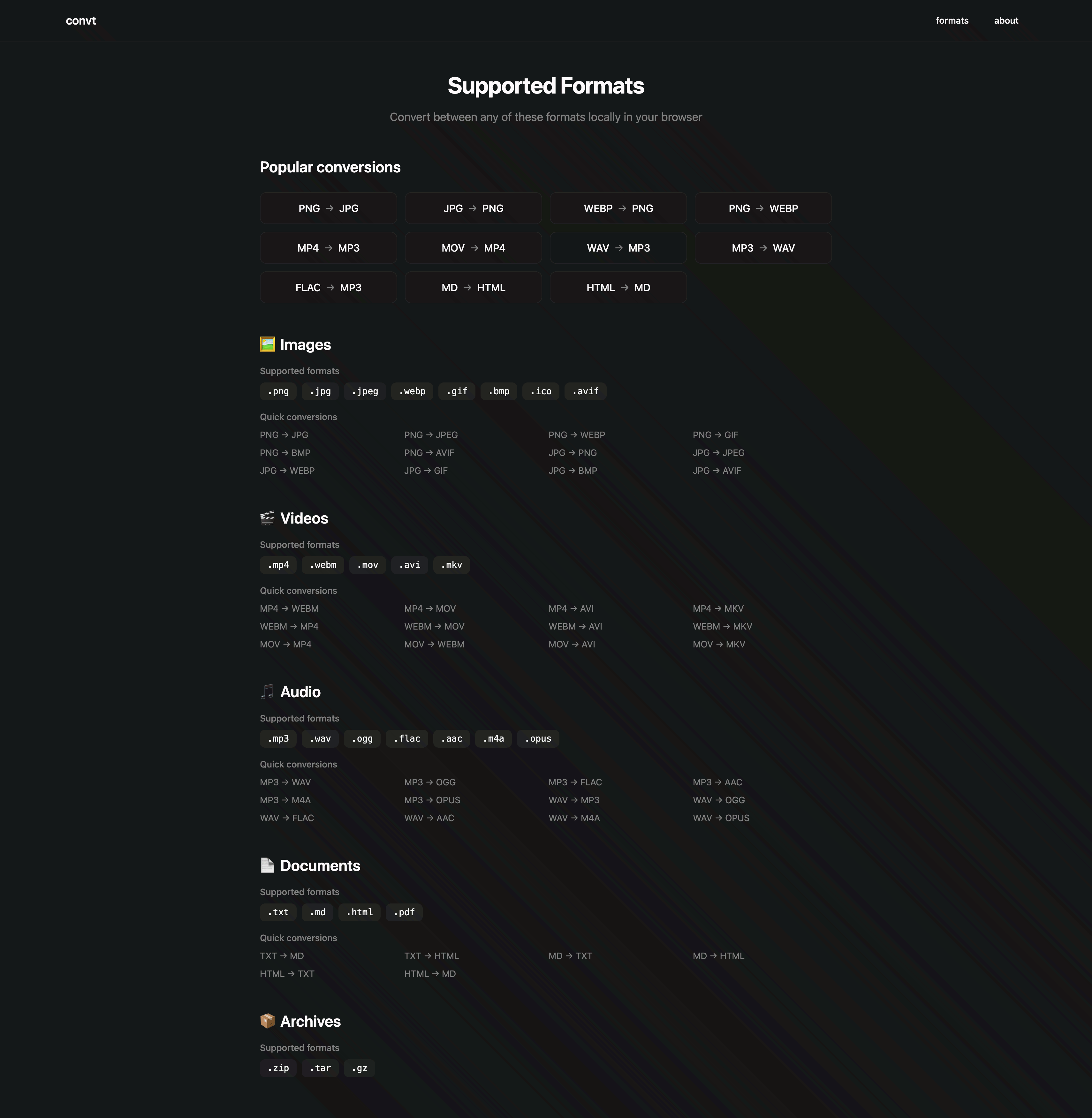 Convt - Screenshot 2 showing product features and functionality