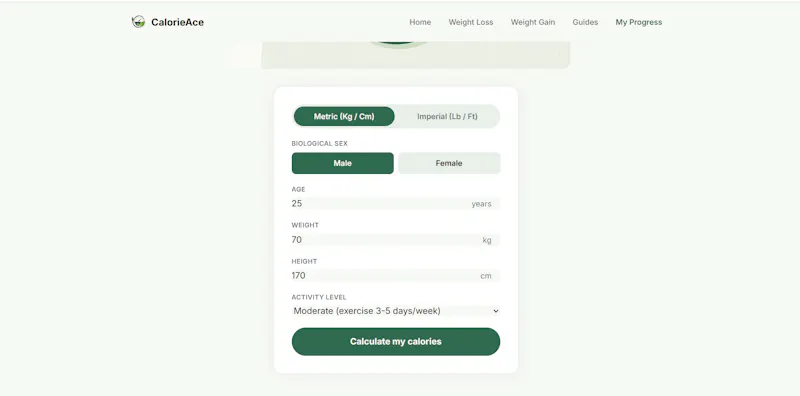 CalorieAce screenshot 2