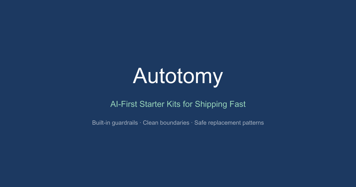 Autotomy gallery image