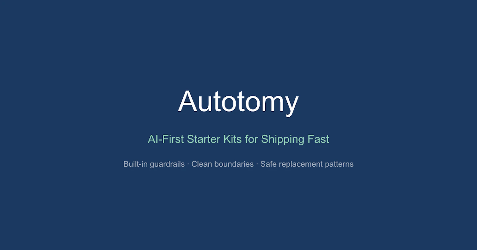Autotomy screenshot 1