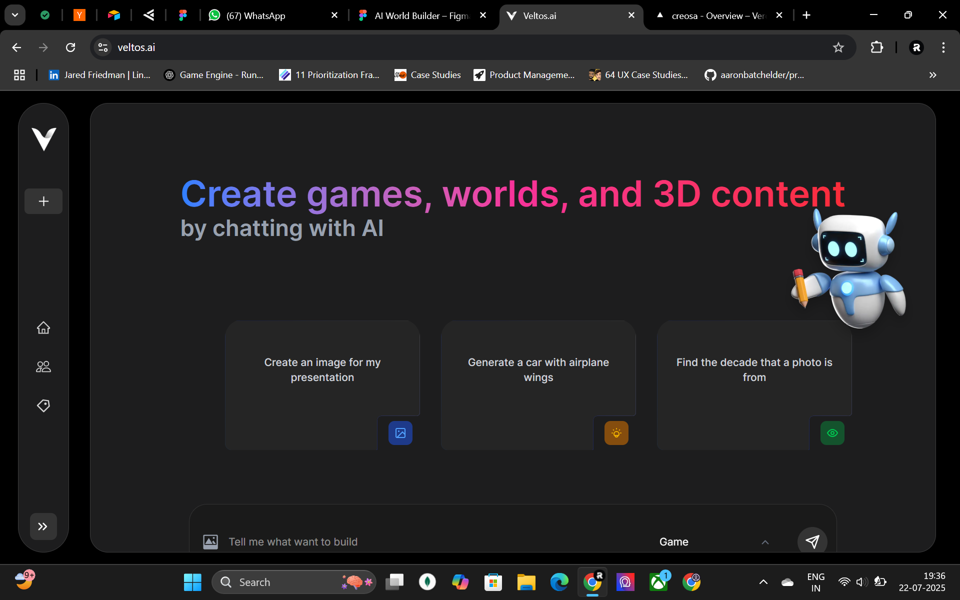 Prompt naar game- en 3D -modellen - Maak games en 3D -werelden met slechts een prompt media 2