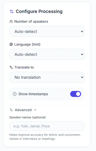 AudioTranscribePro 제품 배너