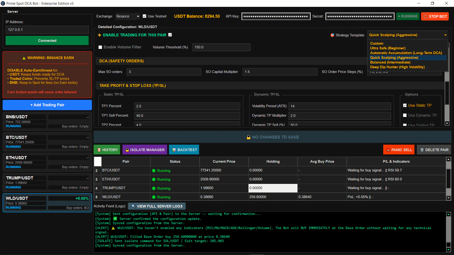 Prime Spot DCA Trading Bot gallery image