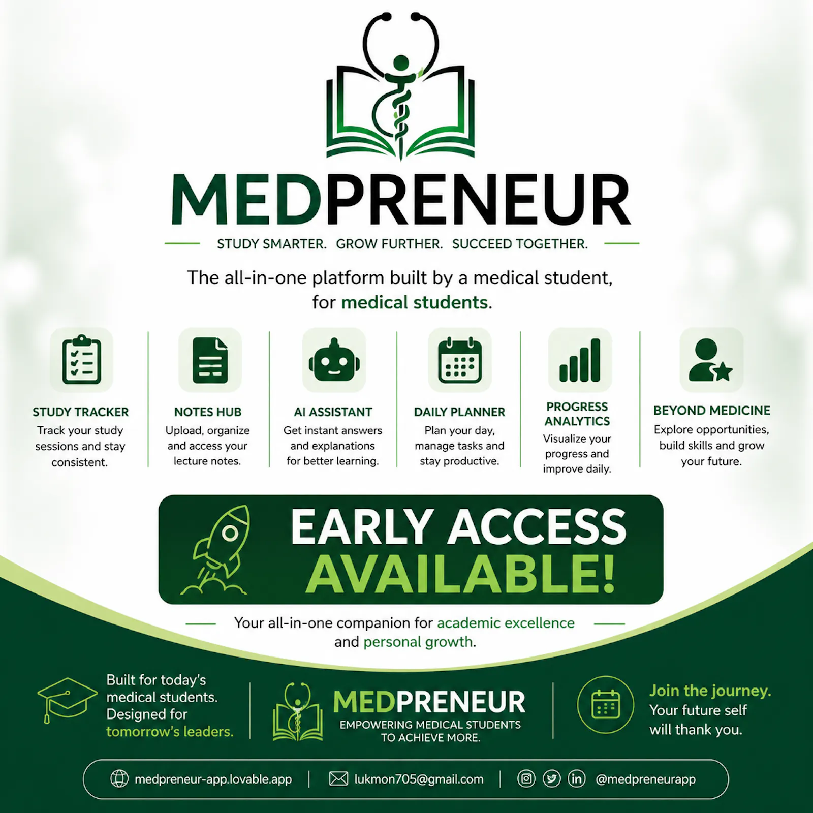 MedPreneur — Study, Build, Heal. screenshot 2