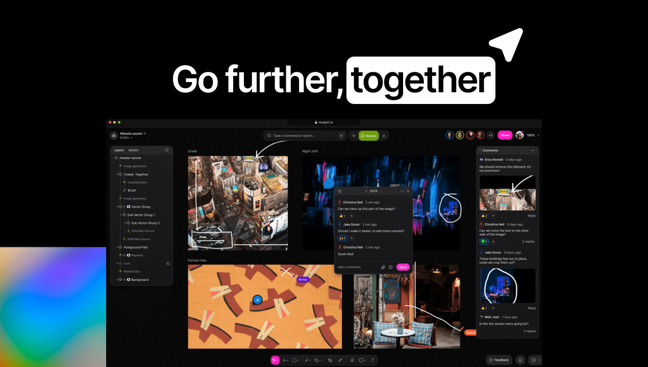 Modyfi - Совместная платформа для создания дизайна и изображений. медиа 7