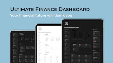 Notion Finance Dashboard gallery image