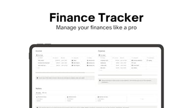 Notion Finance Tracker gallery image