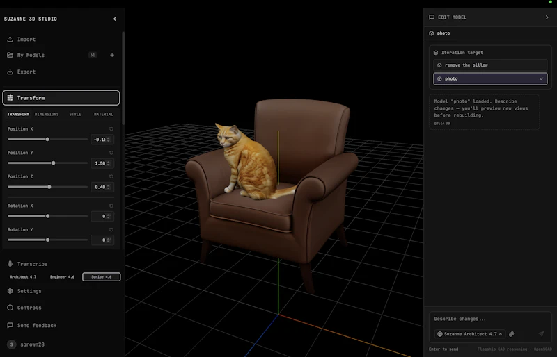 Suzanne 3D screenshot 4
