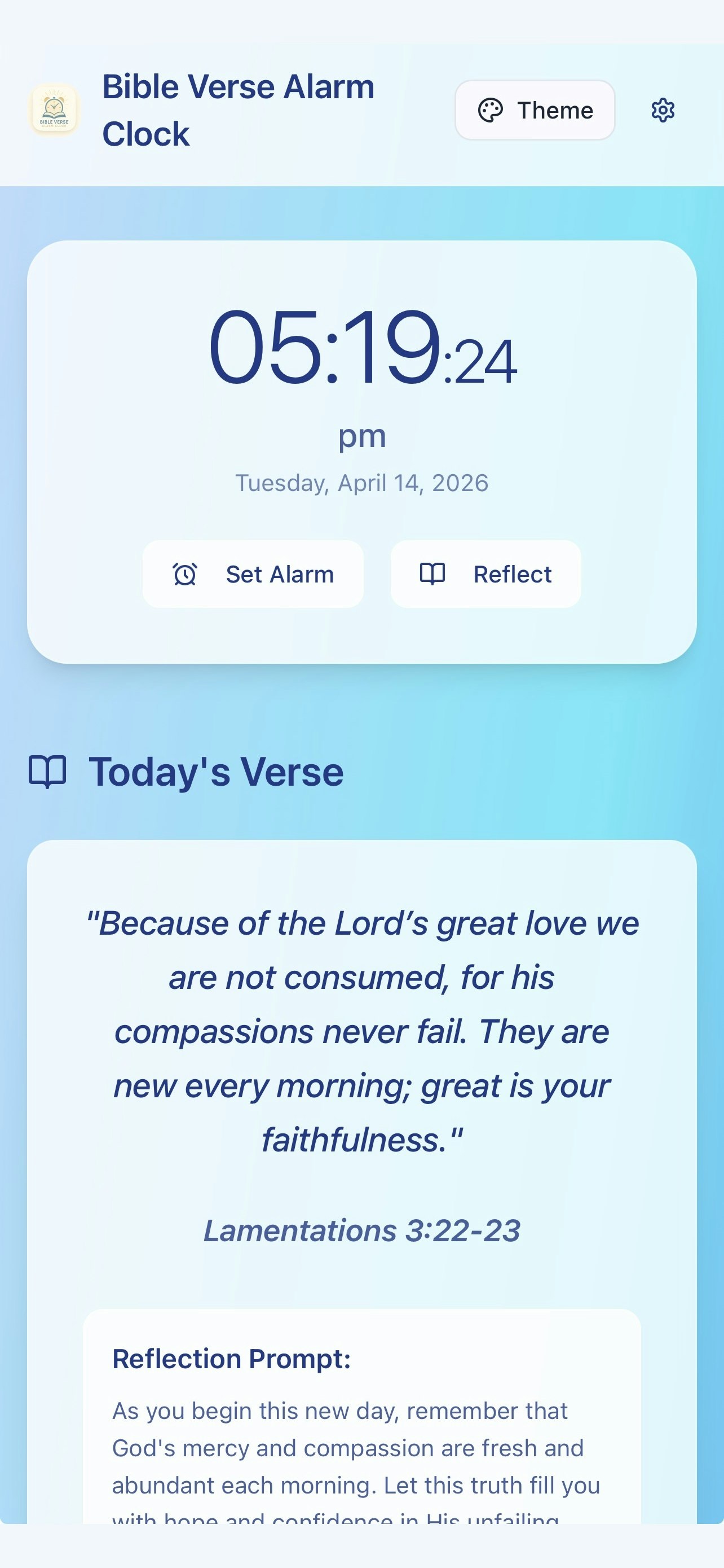 Bible Verse Alarm Clock gallery image