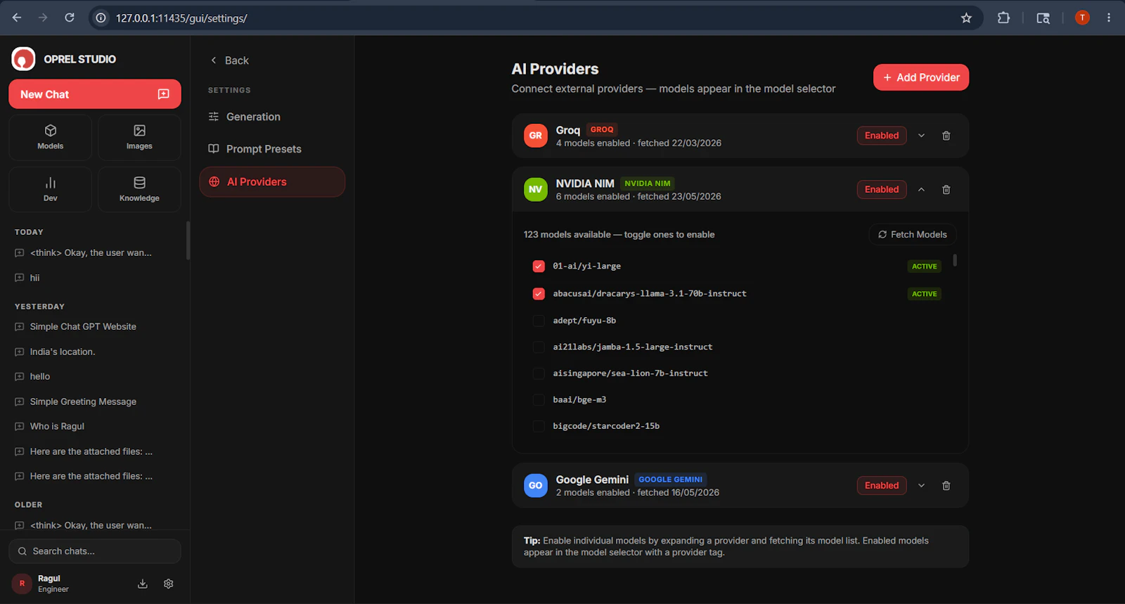 Oprel  v0.6.0 screenshot 9