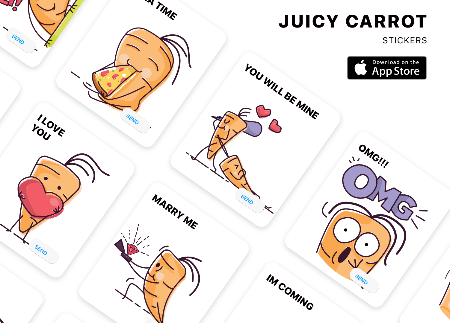Juicy Carrot Stickers gallery image