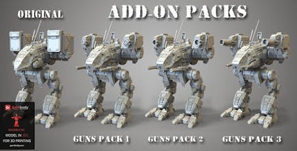 Mechwarrior Catapult Toy - 3D Printed and Painted gallery image