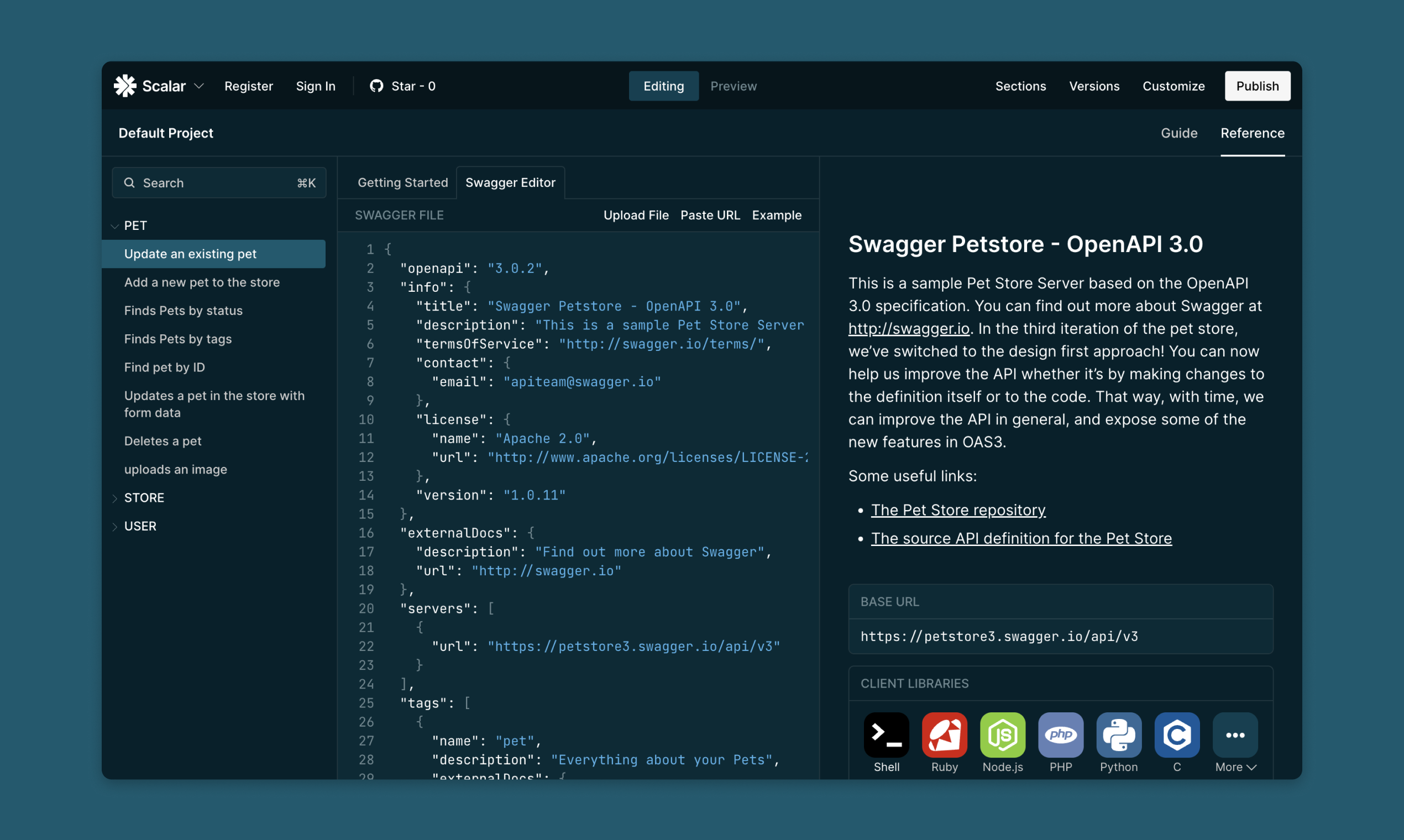 Mídia 2 de Editor de Swagger - Belas referências da API de Swagger, Speci Speci