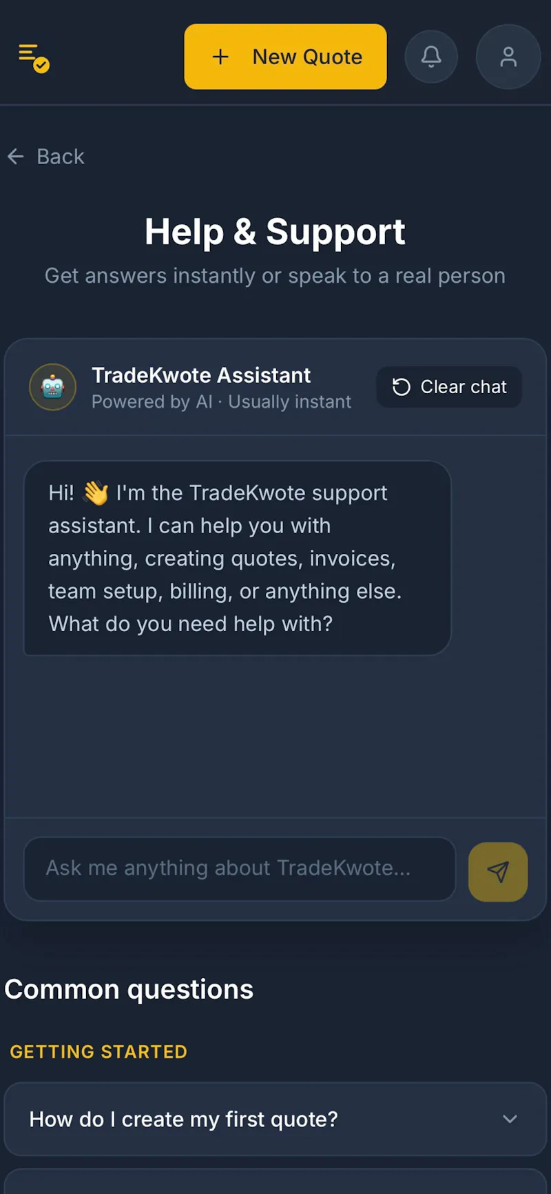 TradeKwote screenshot 4