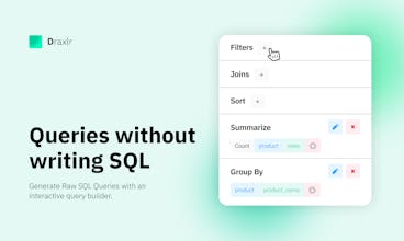 SQL Query Generator by Draxlr gallery image