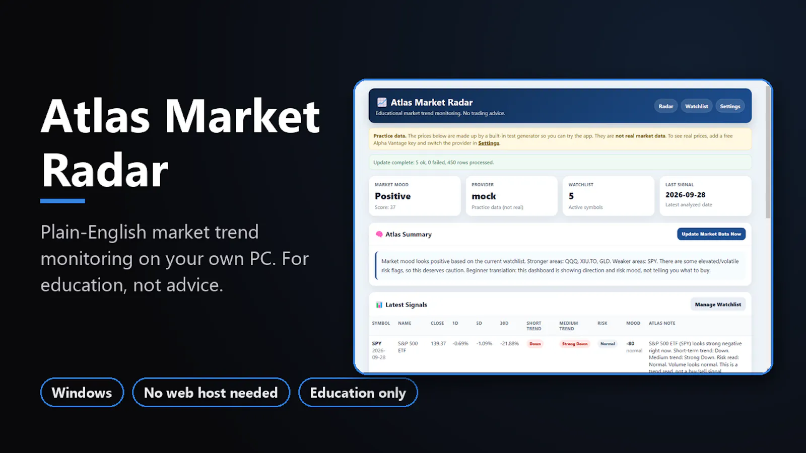 Atlas Market Radar screenshot 3