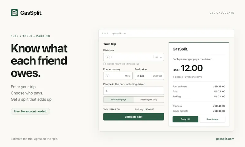 GasSplit screenshot 2