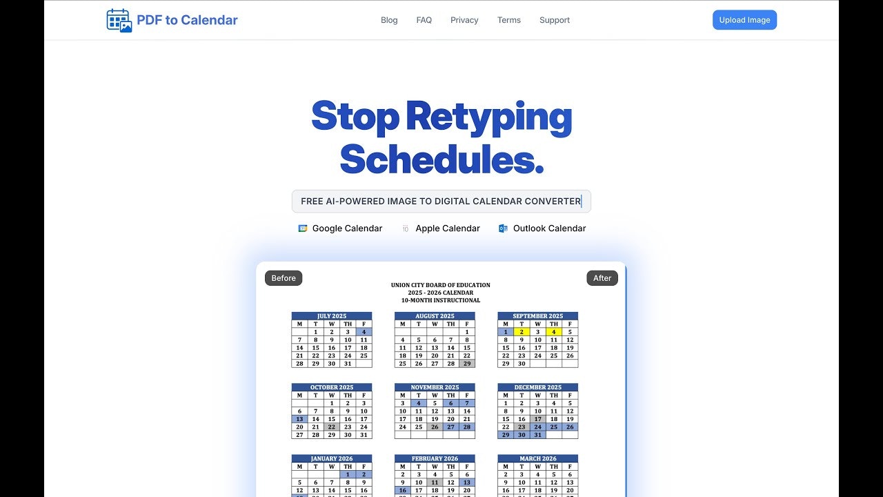 PDF to Calendar gallery image