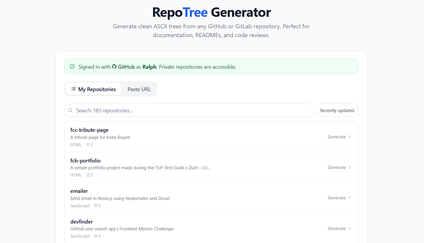 RepoTree gallery image