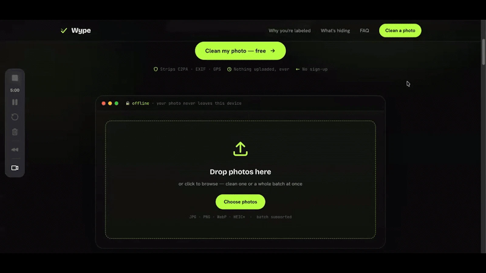 Wype screenshot 1 (video preview)
