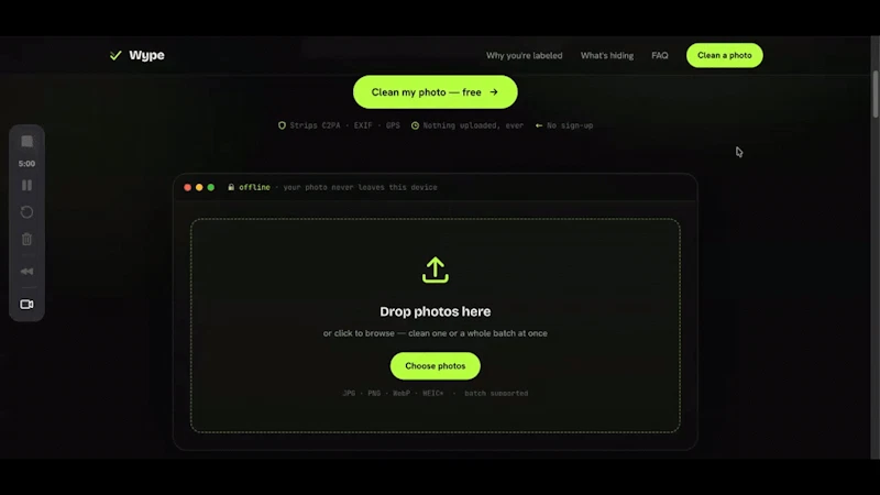 Wype screenshot 1 (video preview)