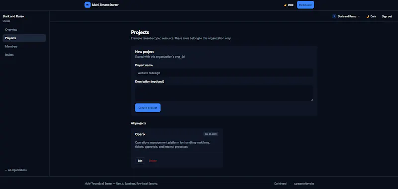  Supabase Multi-Tenant SaaS Next.js  screenshot 10