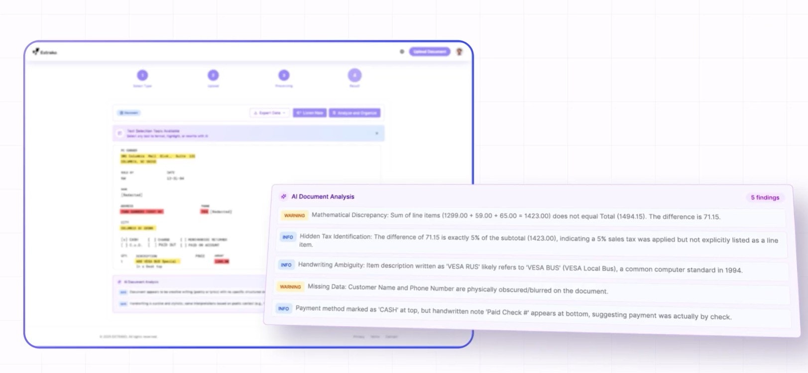EXTRAKO - Screenshot 4 showing product features and functionality